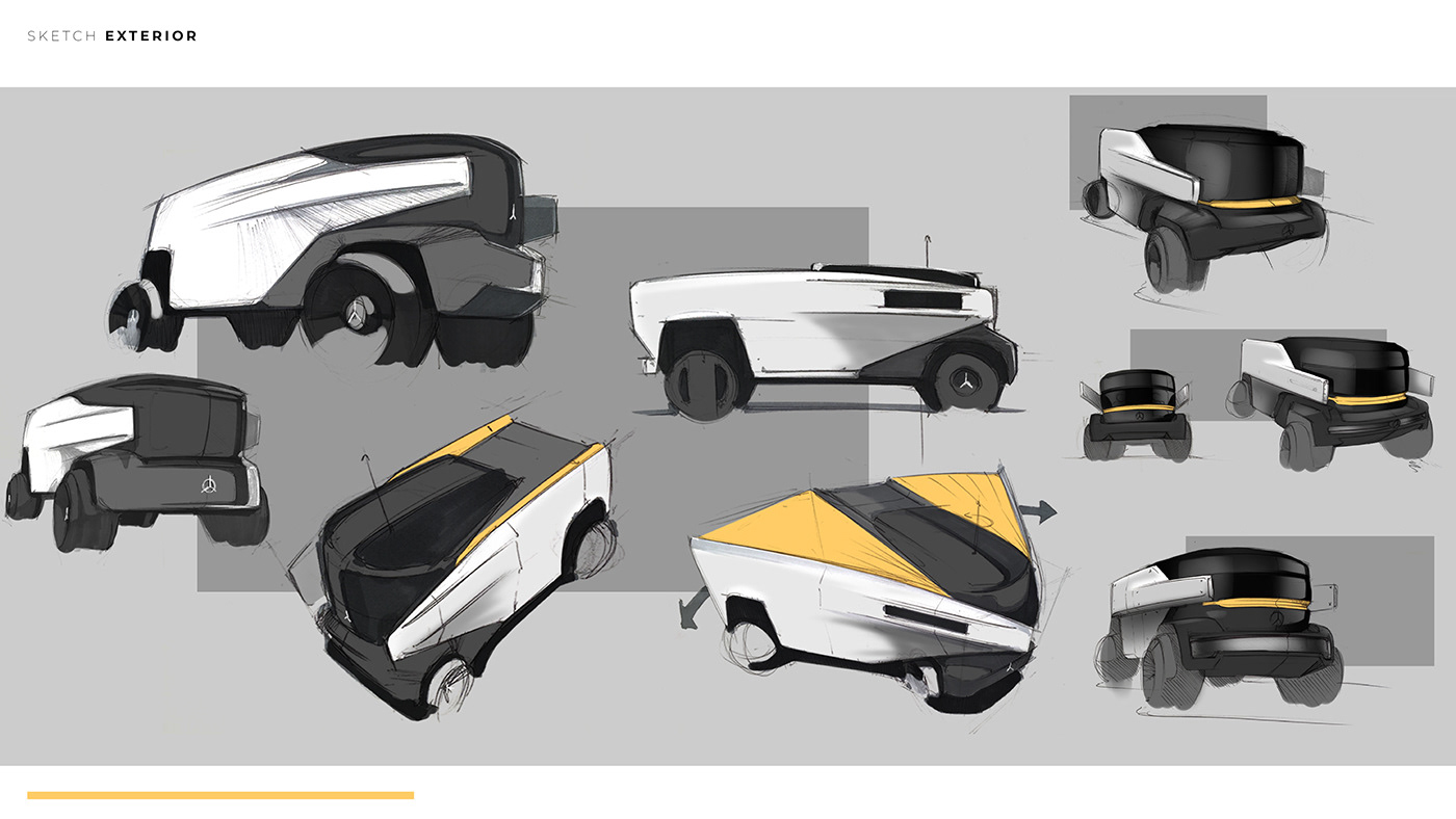 Benz，Rescue vehicle，Appearance design，shanty car，high-end，