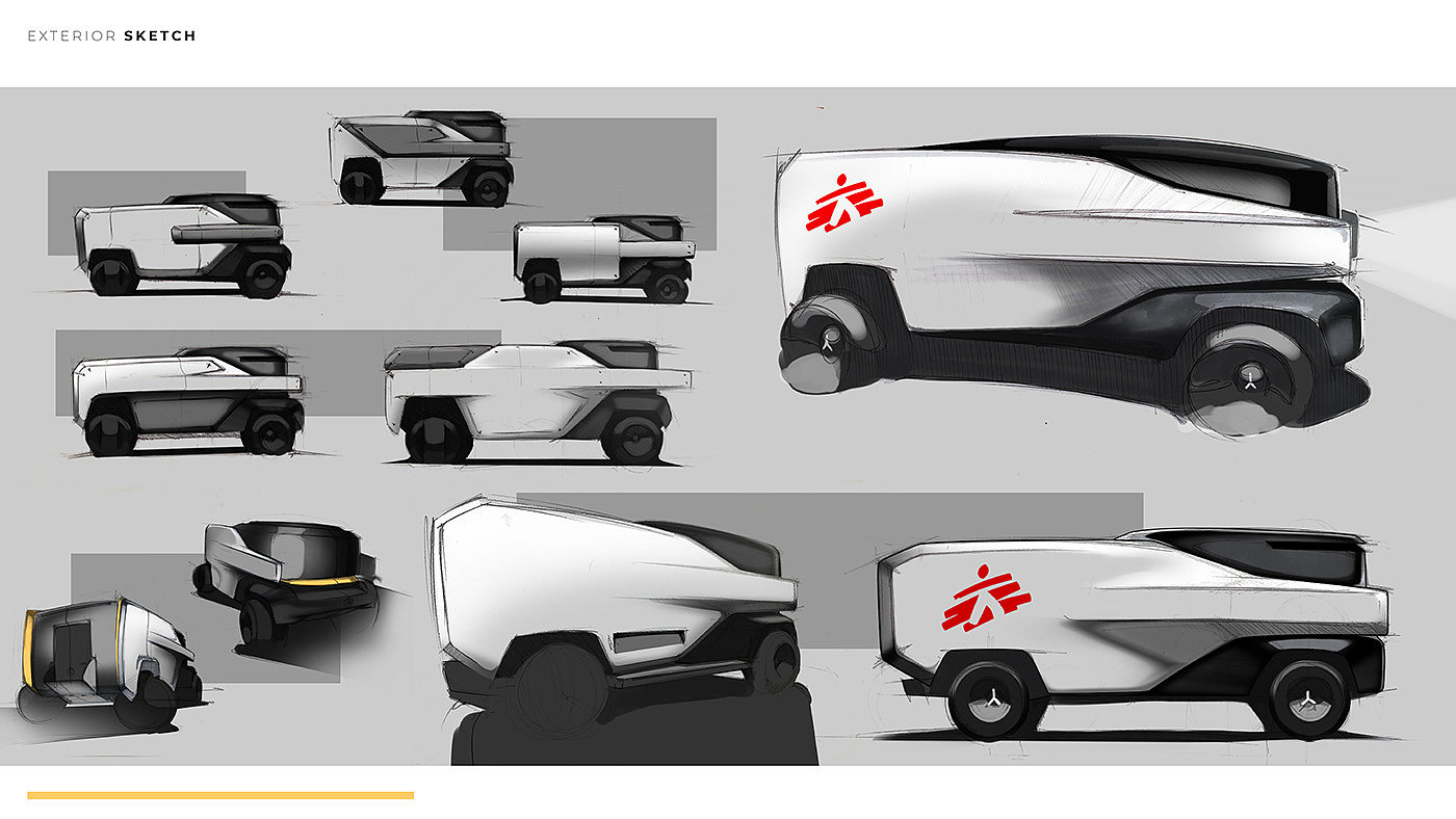 Benz，Rescue vehicle，Appearance design，shanty car，high-end，