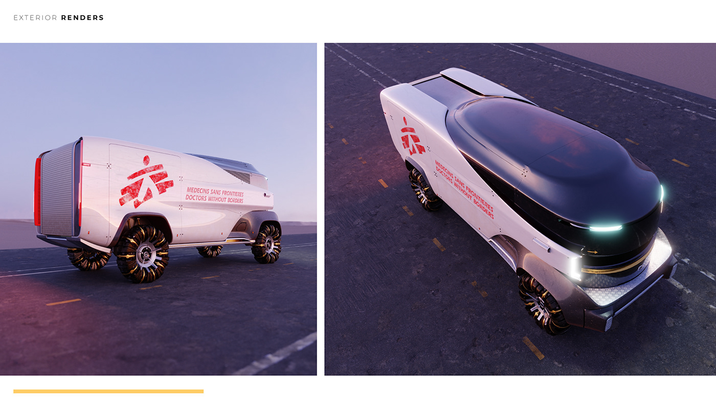 Benz，Rescue vehicle，Appearance design，shanty car，high-end，