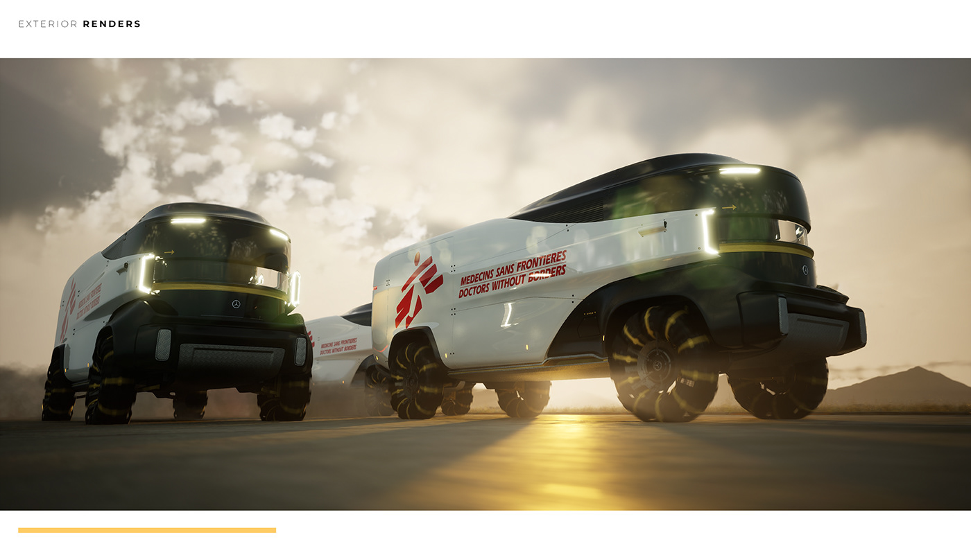 Benz，Rescue vehicle，Appearance design，shanty car，high-end，