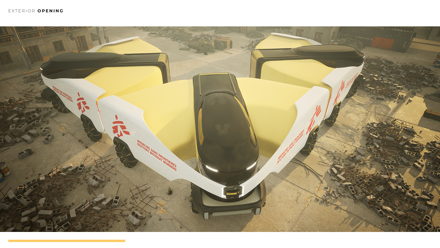 Benz，Rescue vehicle，Appearance design，shanty car，high-end，