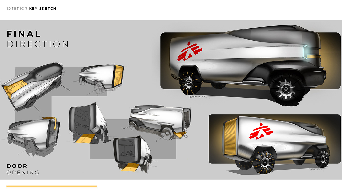 Benz，Rescue vehicle，Appearance design，shanty car，high-end，