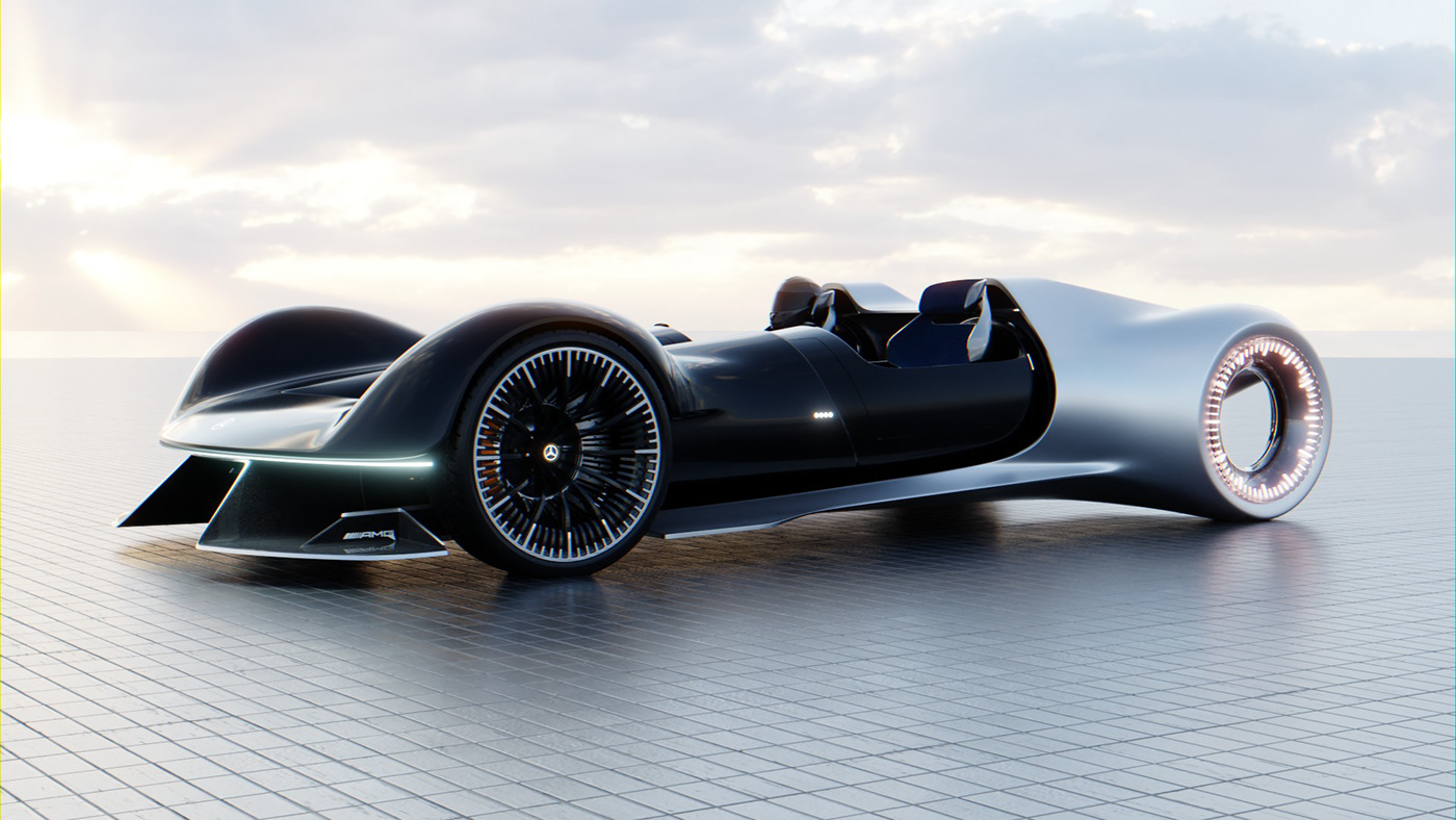 Benz，Sports car，Appearance design，Cool，future，concept，