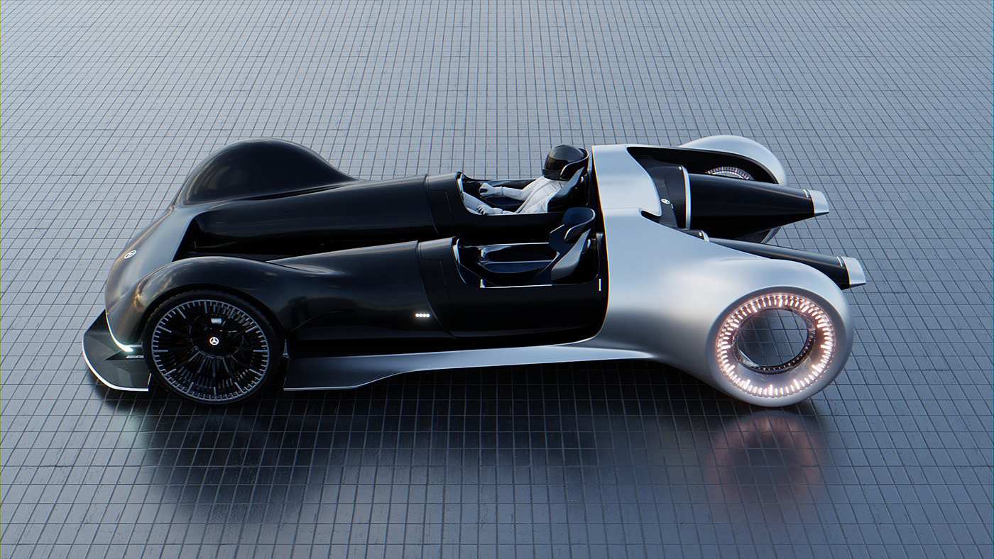 Benz，Sports car，Appearance design，Cool，future，concept，