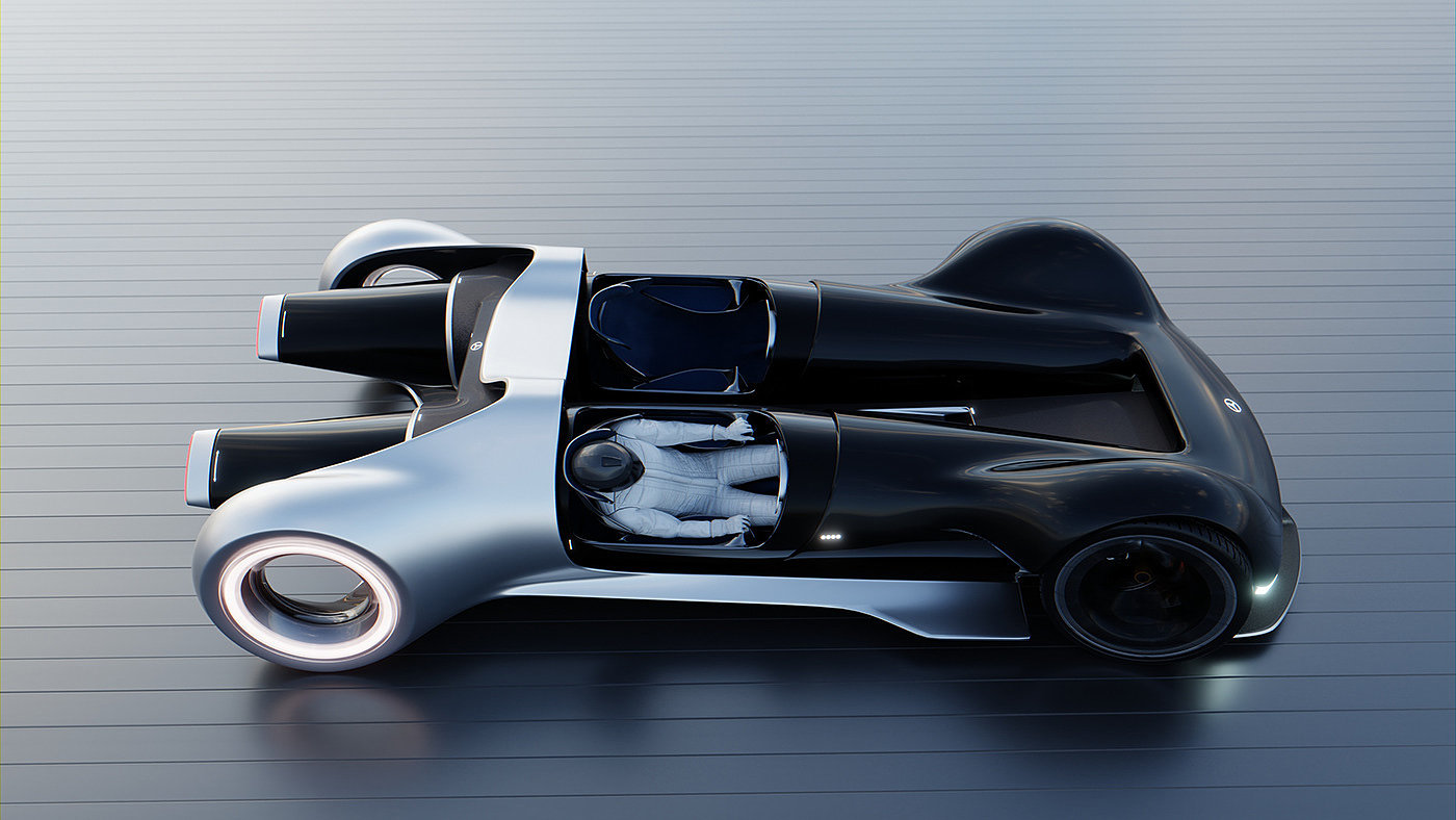 Benz，Sports car，Appearance design，Cool，future，concept，