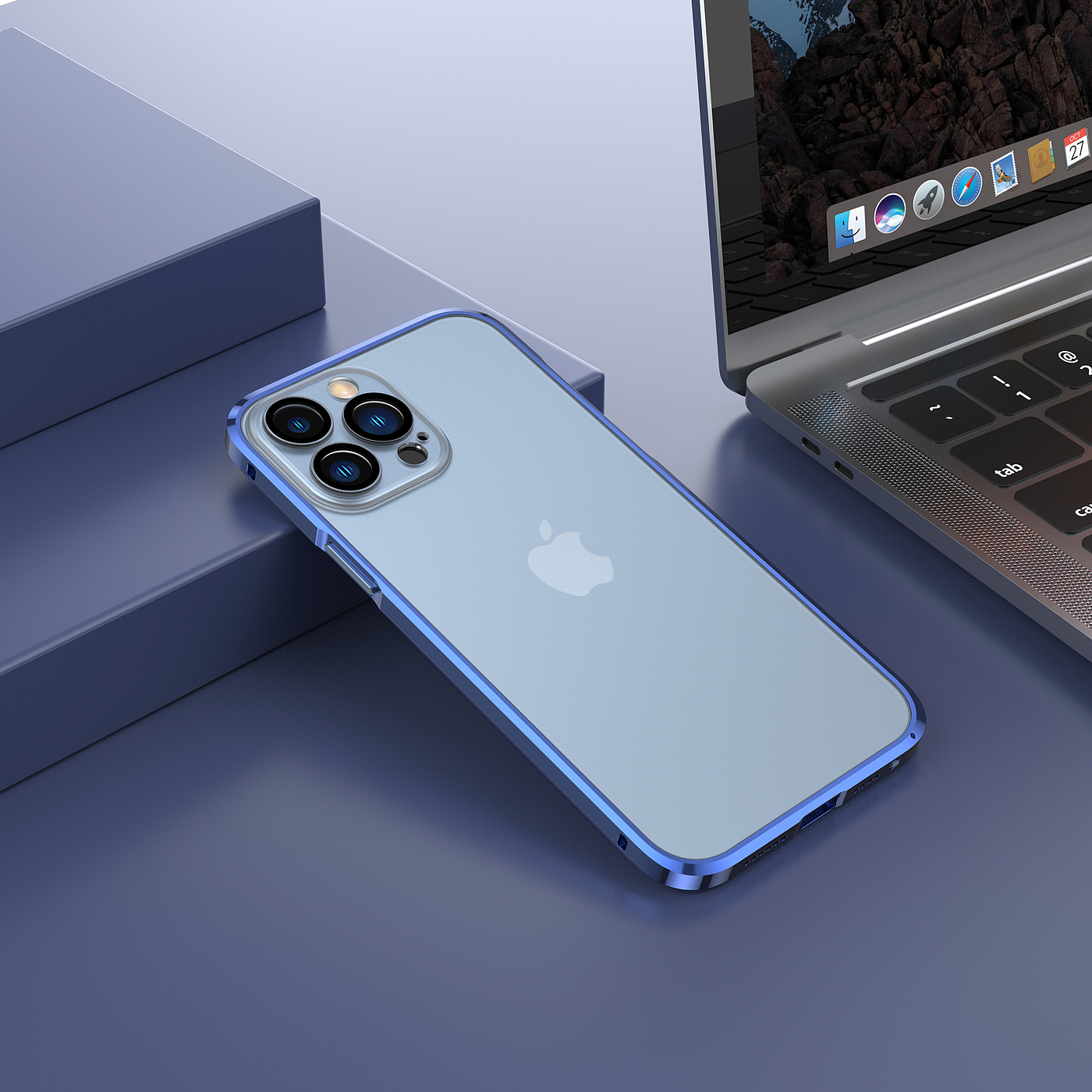 Mobile phone shell, data line scene rendering exercise，