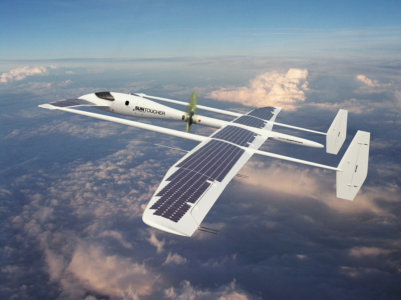 suntoucher太阳能飞机降临环保设计的又一大作