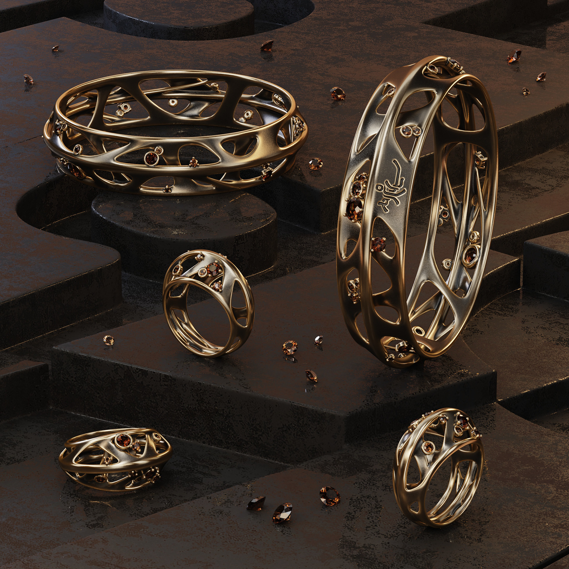 3d，Jewellery，Jewelry design，product design，Ring，Model，Bracelet，