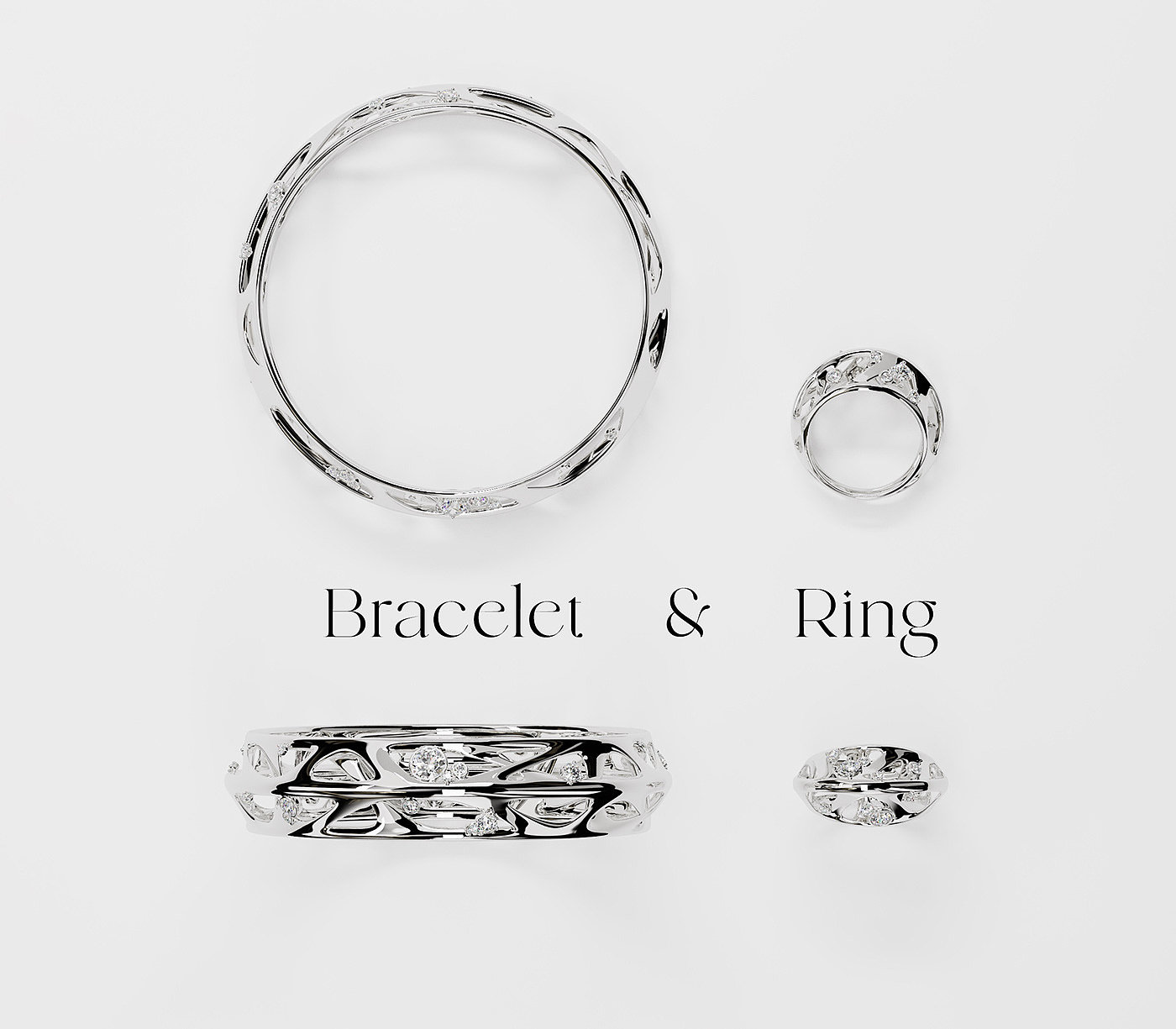 3d，珠宝，珠宝设计，产品设计，戒指，模型，手镯，