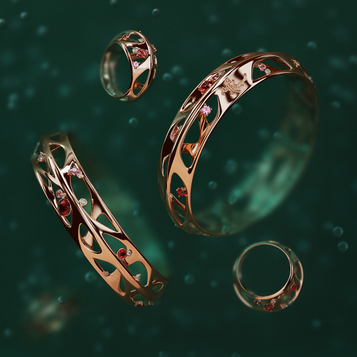 3d，Jewellery，Jewelry design，product design，Ring，Model，Bracelet，