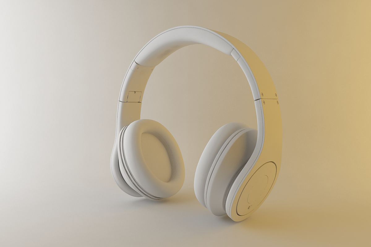 white，comfortable，headset，