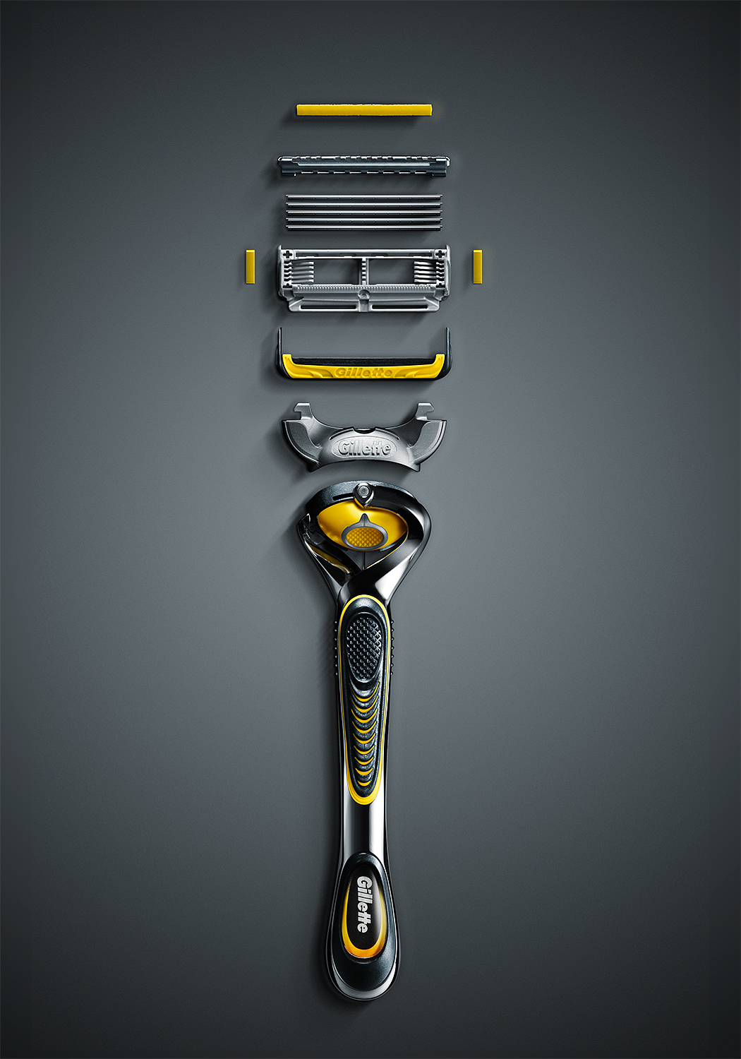RETOUCH，GILLETTE，razor，