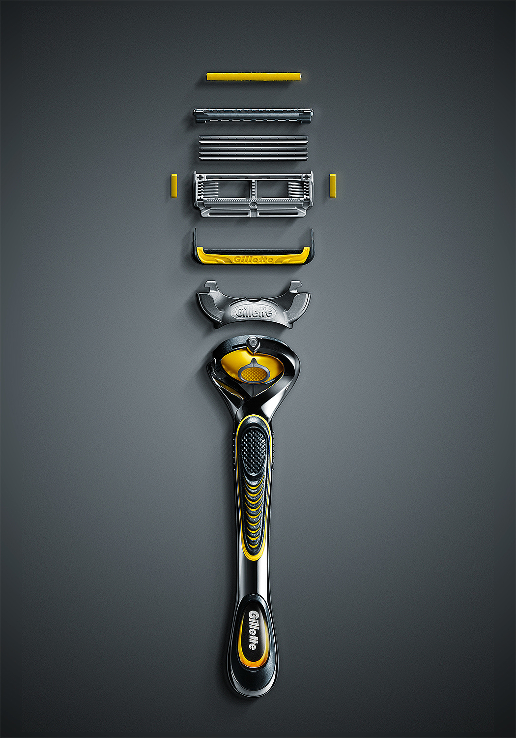 RETOUCH，GILLETTE，剃须刀，