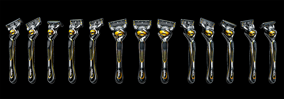 RETOUCH，GILLETTE，razor，