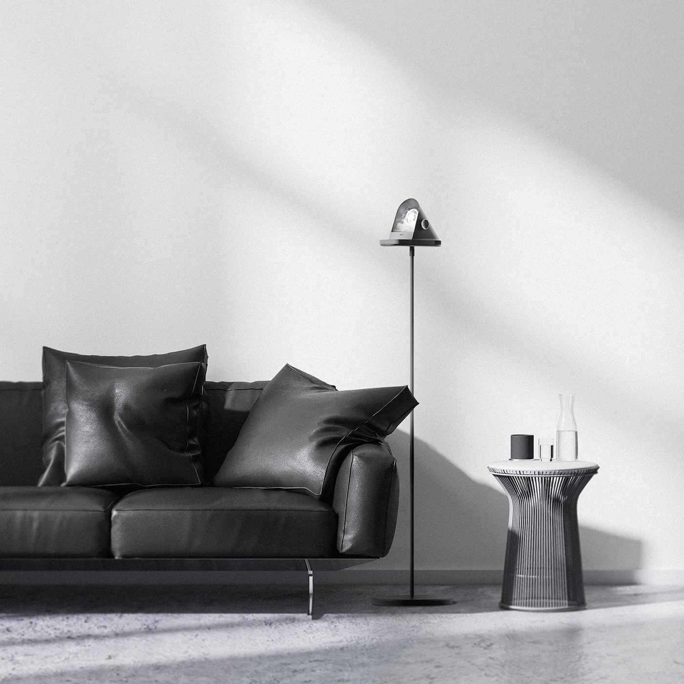 Floor lamp，product design，Appearance design，delicate，Brume，Incense，