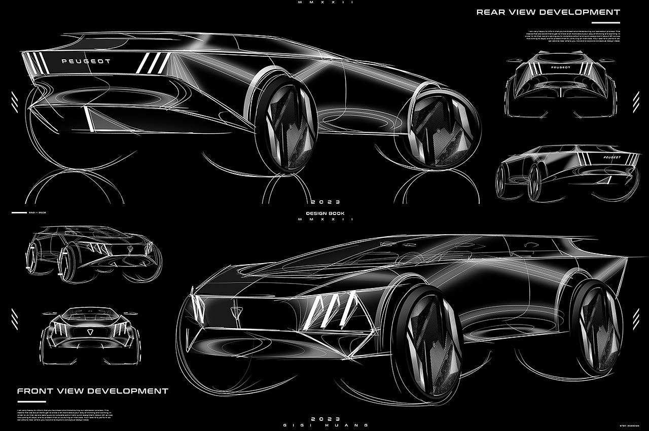 氢动力汽车，外观设计，酷炫，未来，