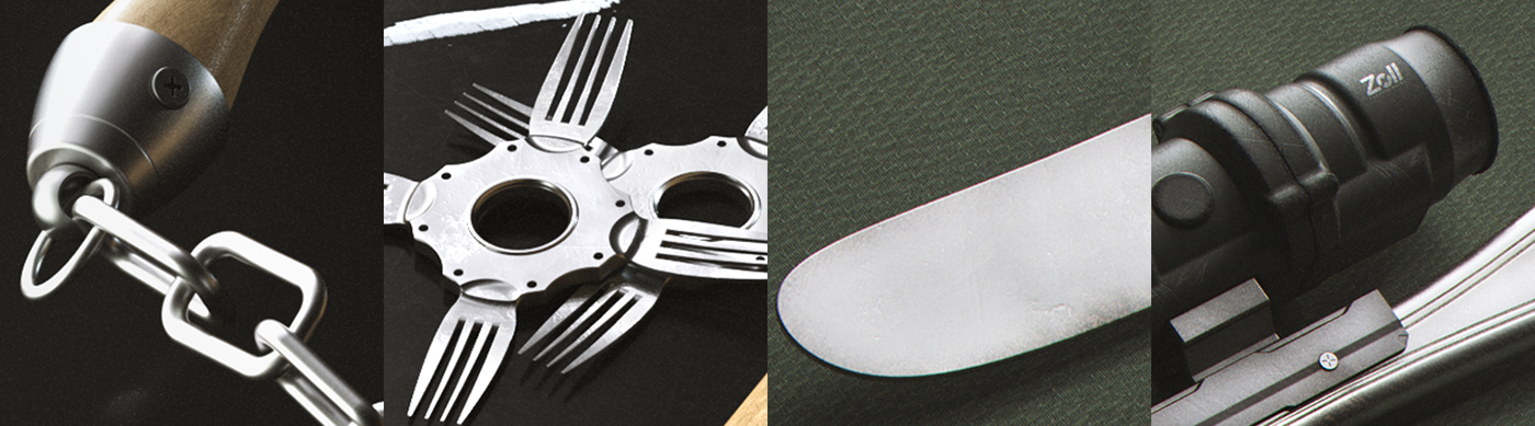 telescope，bomb，arms，knife，Kitchenware，tool，