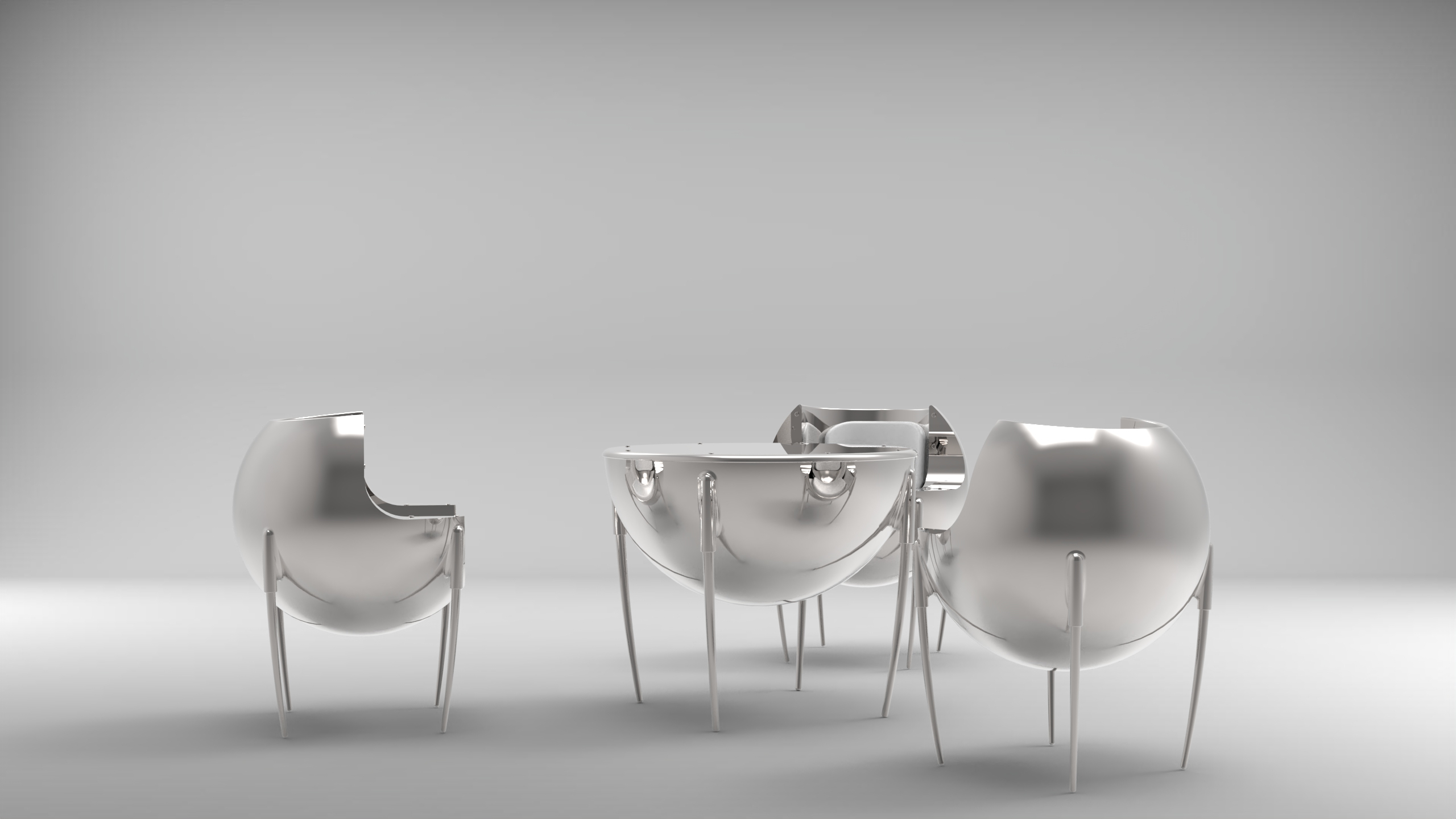 concept，Tables and chairs，furniture，science fiction，Capricious，