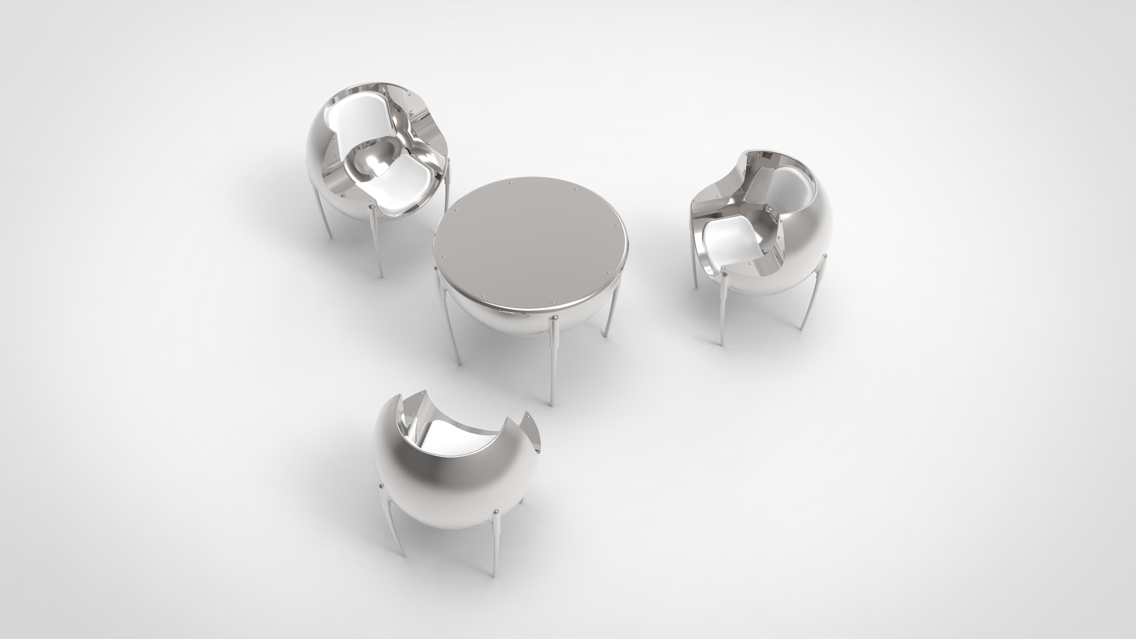 concept，Tables and chairs，furniture，science fiction，Capricious，