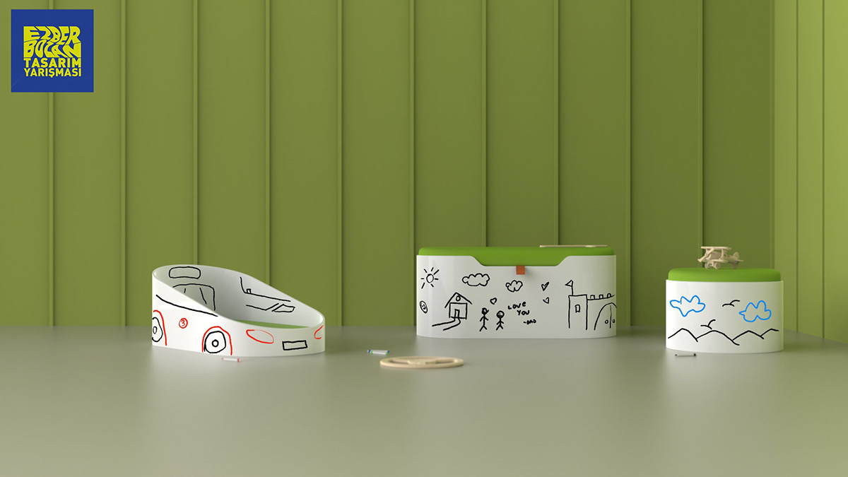 3d，Design，Children's furniture，Home Furnishing，product design，Model，