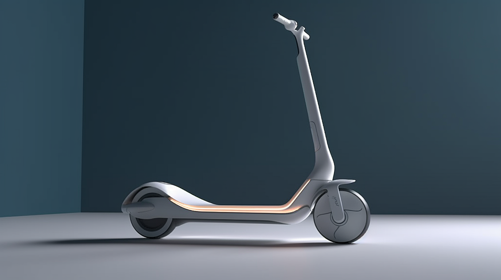 ai，Electric scooter，white，Simplicity，vehicle，