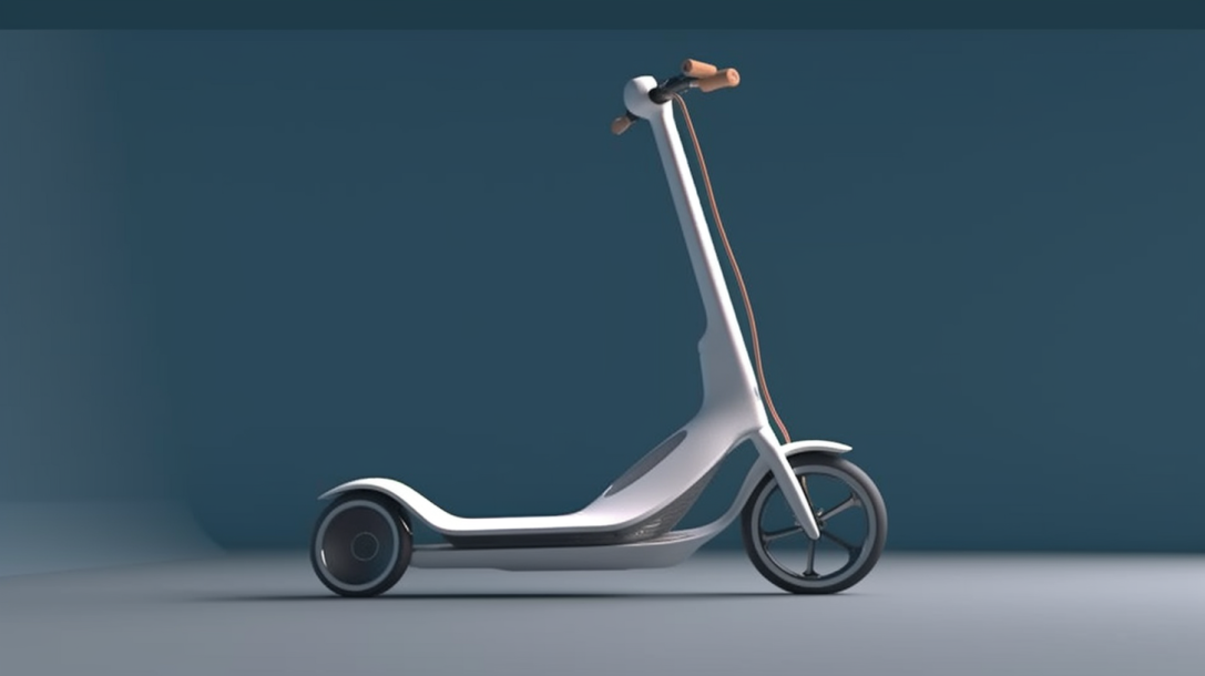 ai，Electric scooter，white，Simplicity，vehicle，