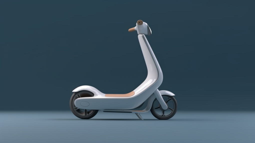 ai，Electric scooter，white，Simplicity，vehicle，