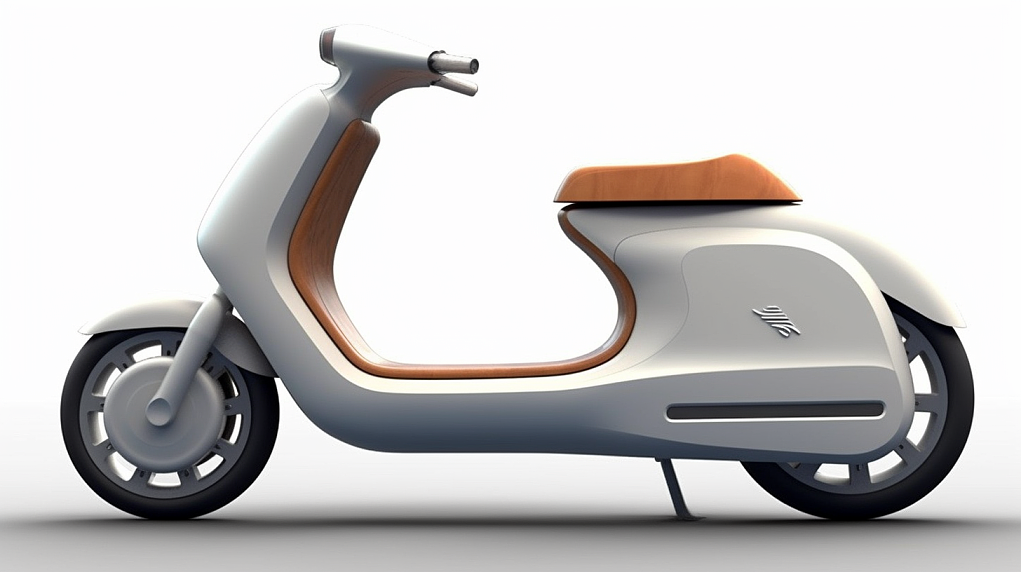 ai，Electric scooter，white，Simplicity，vehicle，