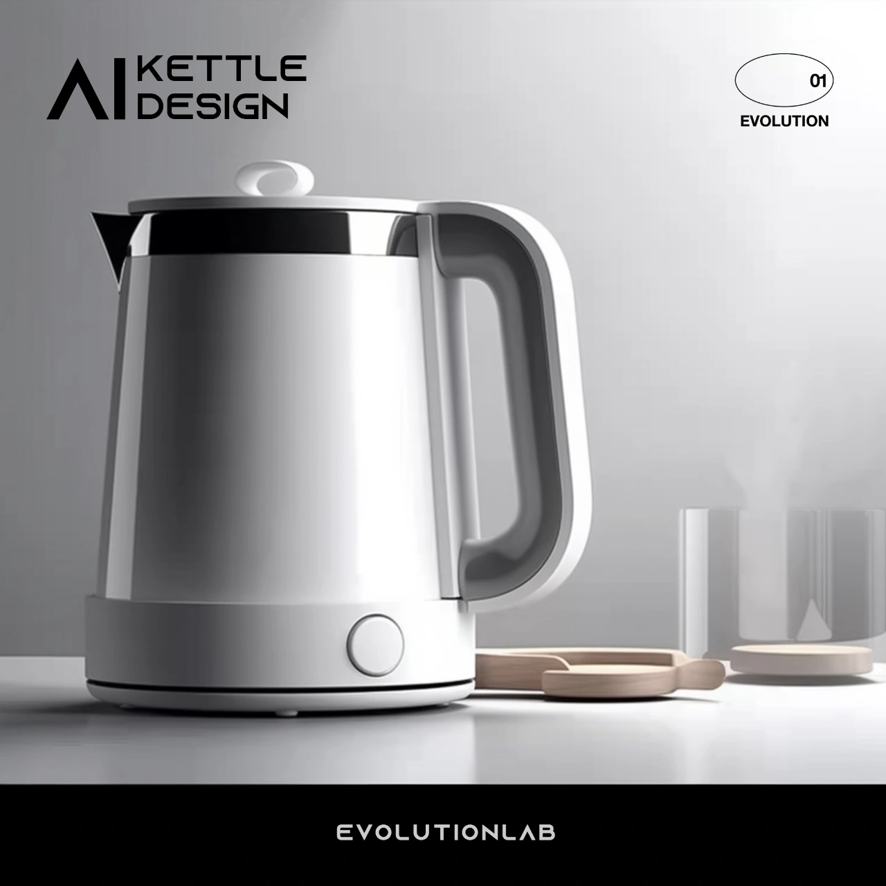 ai，AI design，industrial design，product design，kettle，Household Electric Appliances，Evolution laboratory，
