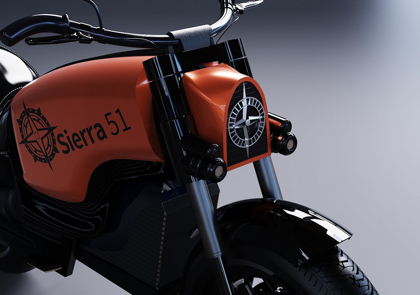 摩托车，摩托车设计，产品设计，3d，sierra51，