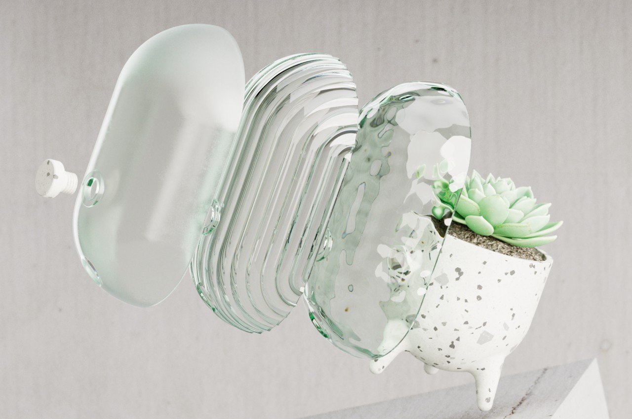 Odd Pot，Flowerpot，decorate，Terrazzo，indoor flower pot，Botany，gardening，