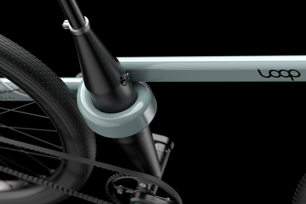 loop，City bike，Bicycle，Bicycle design，Explosion diagram，