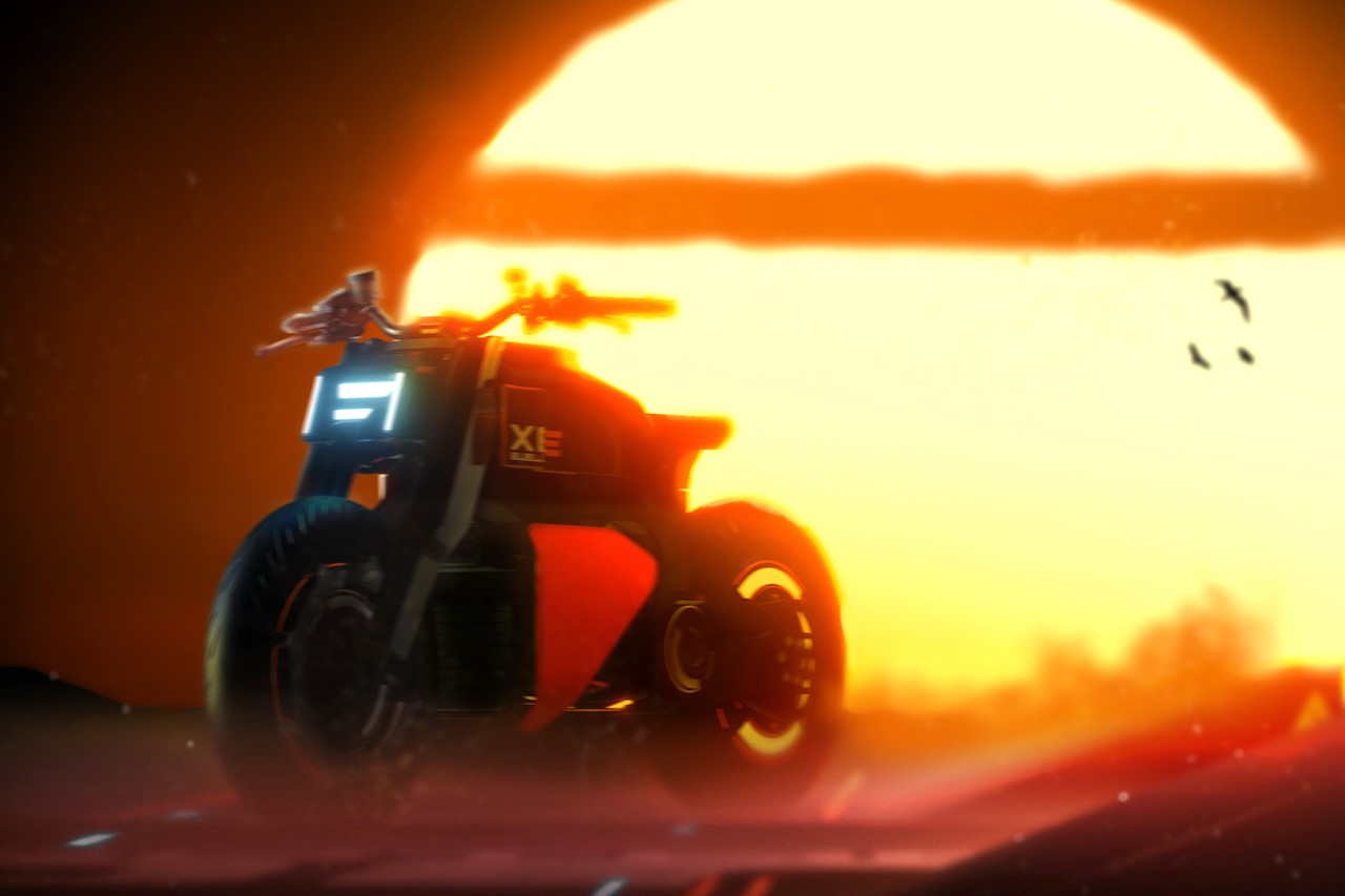 Electric vehicle，locomotive，Cyberpunk，aerodynamics，