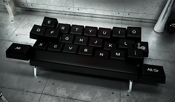 furniture，Home Furnishing，sofa，keyboard，objectification of person，