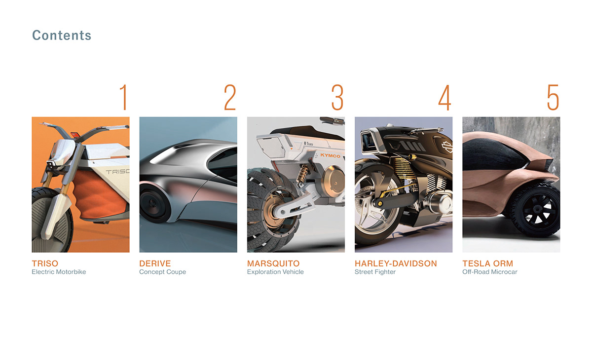 triso，motorcycle，Probe vehicle，Sports car，Off-road vehicle，sample reels，