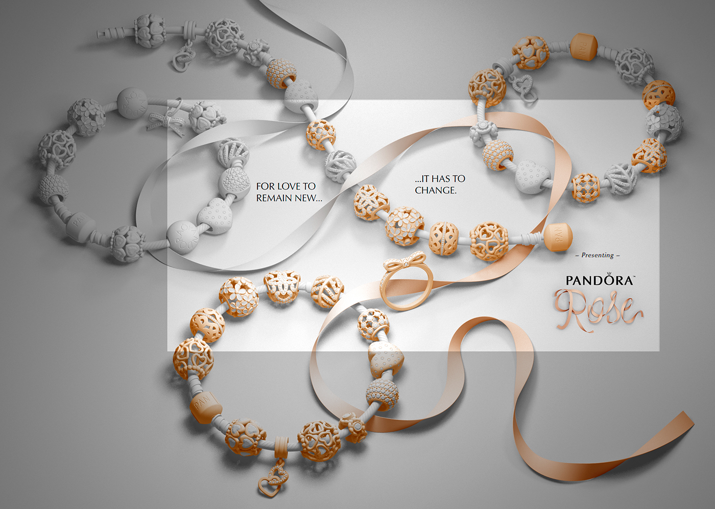 jewelry，Pandora，rose，ornaments，