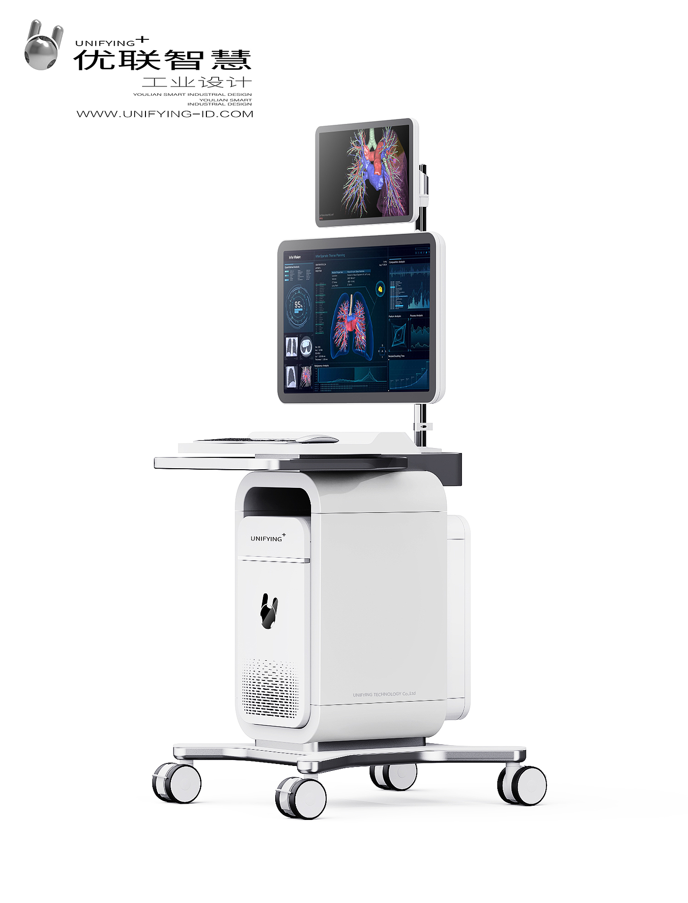 Chengdu Industrial Design，Chengdu Medical Design，Medical trolley，3D system，www.unifying-id.com，