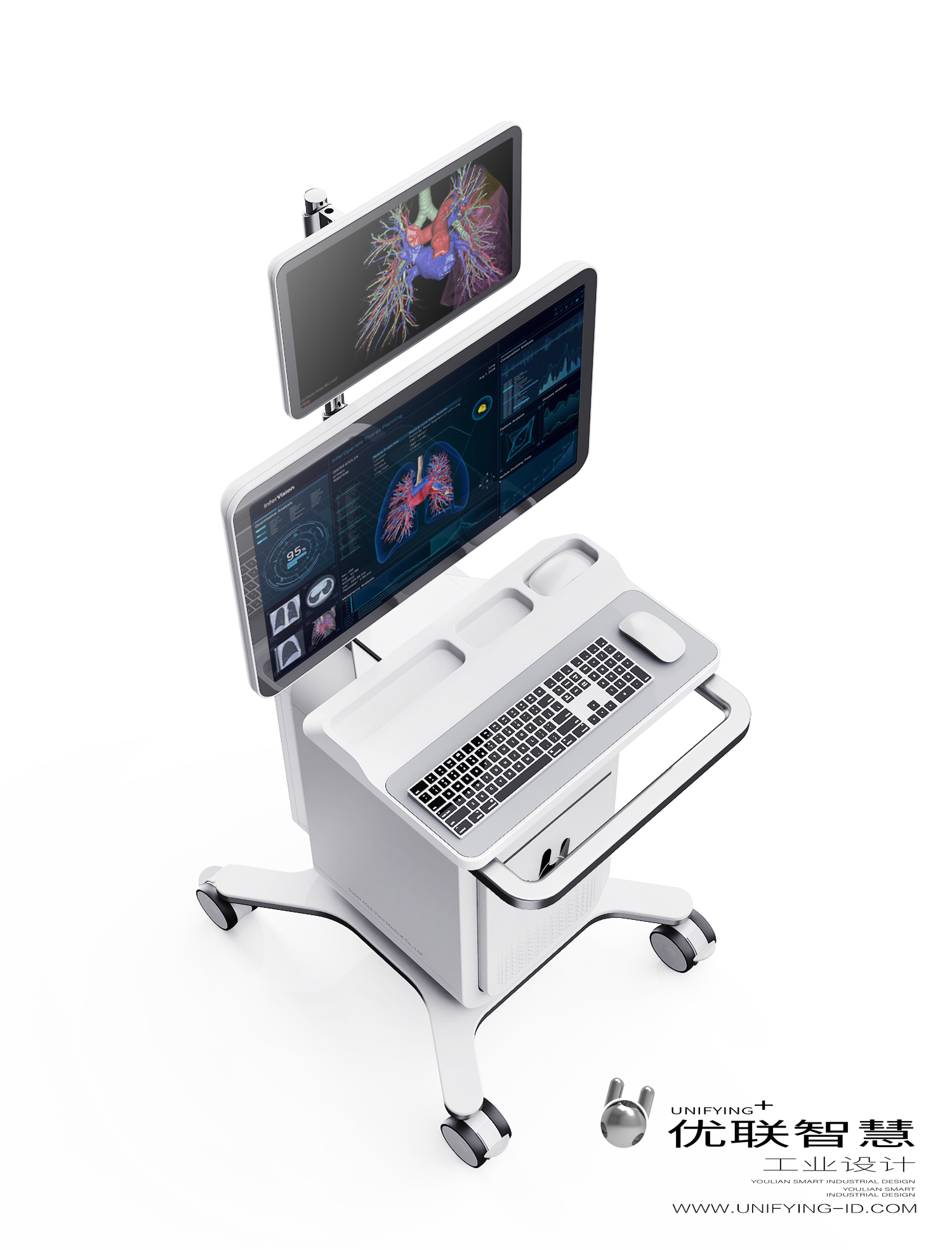 Chengdu Industrial Design，Chengdu Medical Design，Medical trolley，3D system，www.unifying-id.com，