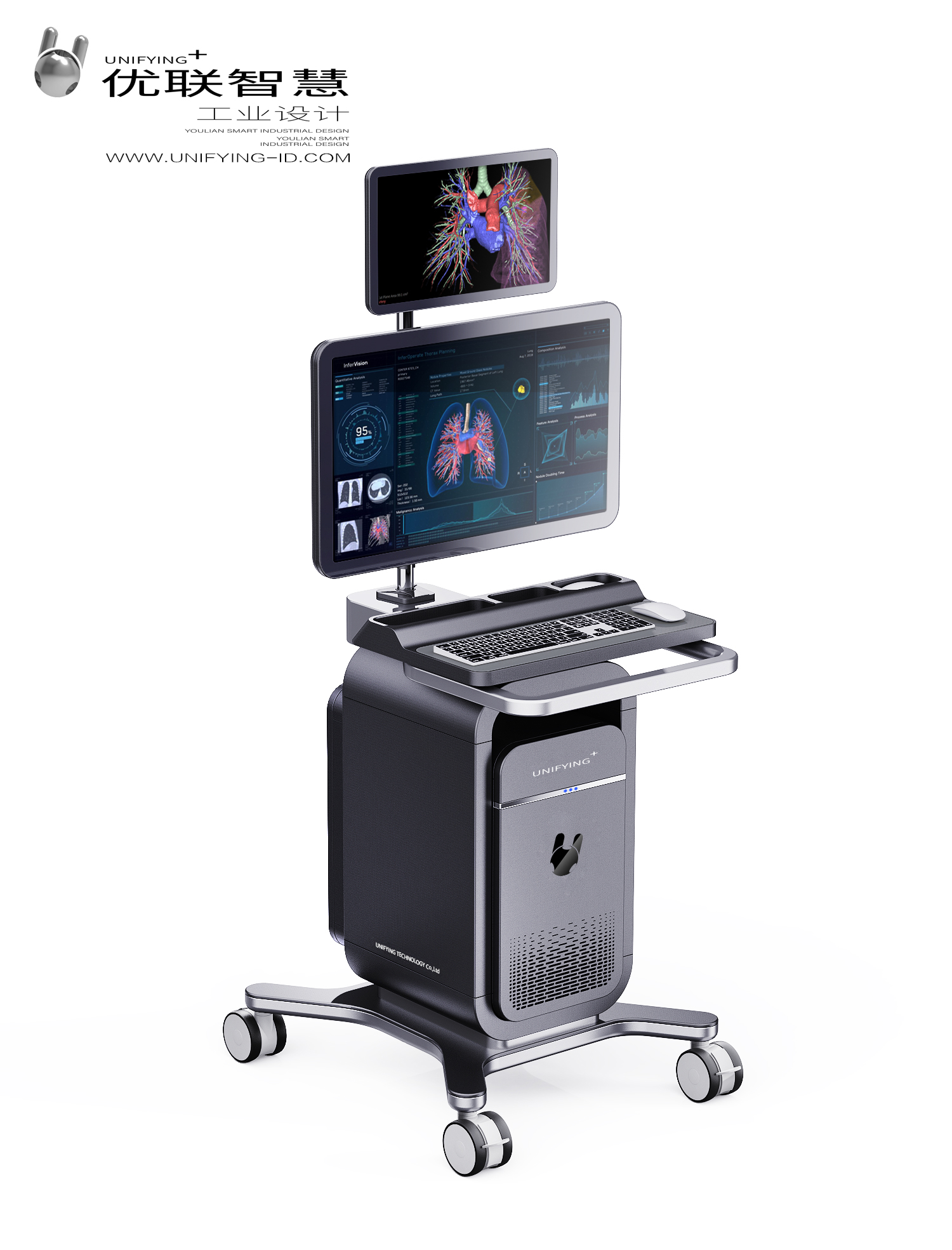 Chengdu Industrial Design，Chengdu Medical Design，Medical trolley，3D system，www.unifying-id.com，