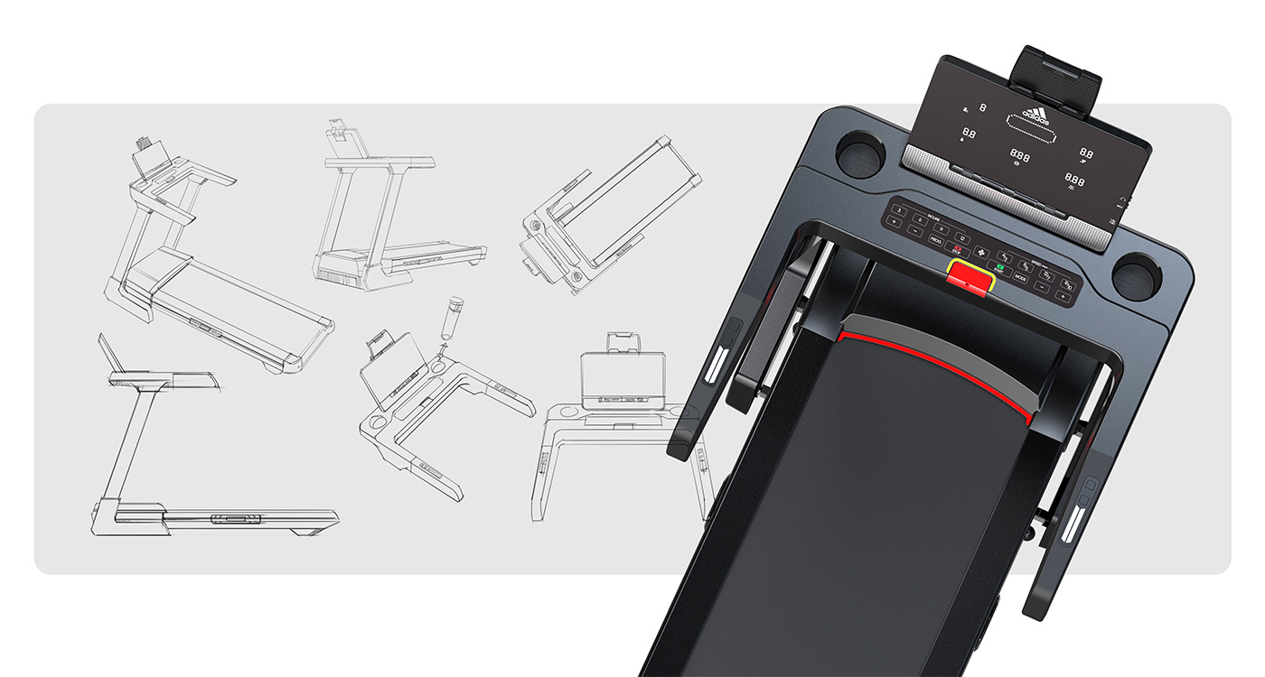 Adidas，T-19i，Household fitness equipment，Treadmill，Foldable，