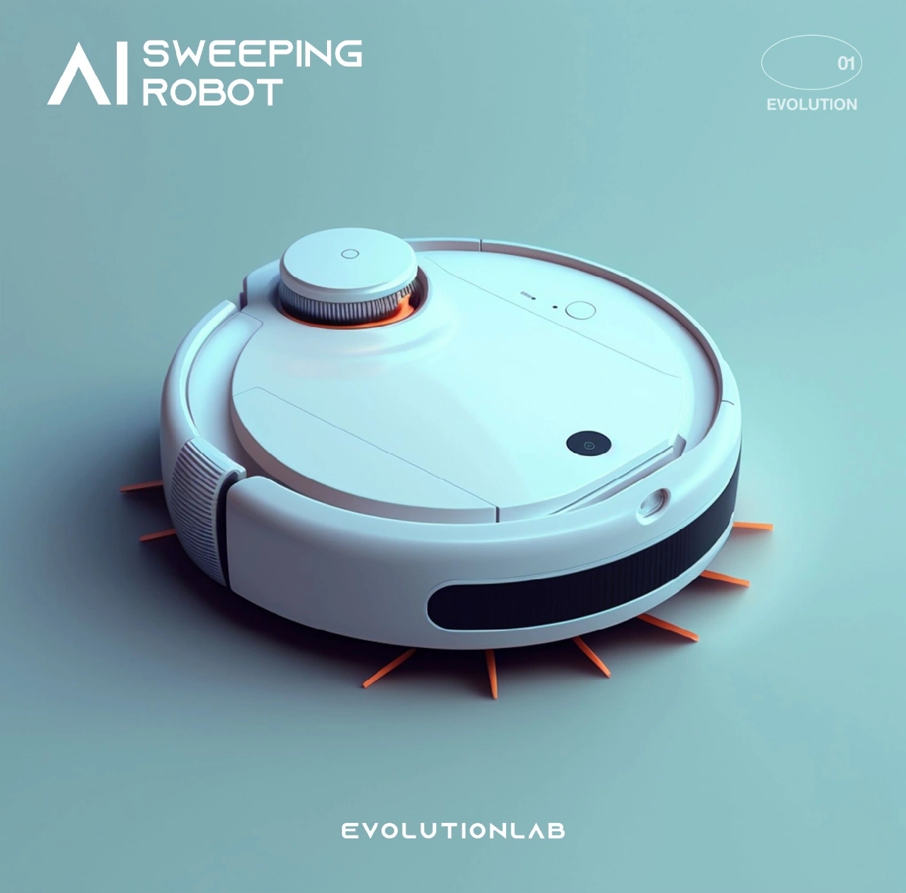 ai，AI design，AI Enabling Industrial Design，Sweeping robot，sweeping machine，Intelligent sweeper，product design，Evolution laboratory，