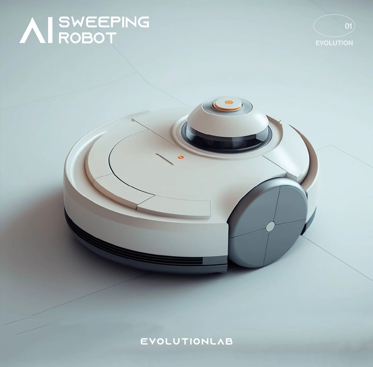 ai，AI design，AI Enabling Industrial Design，Sweeping robot，sweeping machine，Intelligent sweeper，product design，Evolution laboratory，