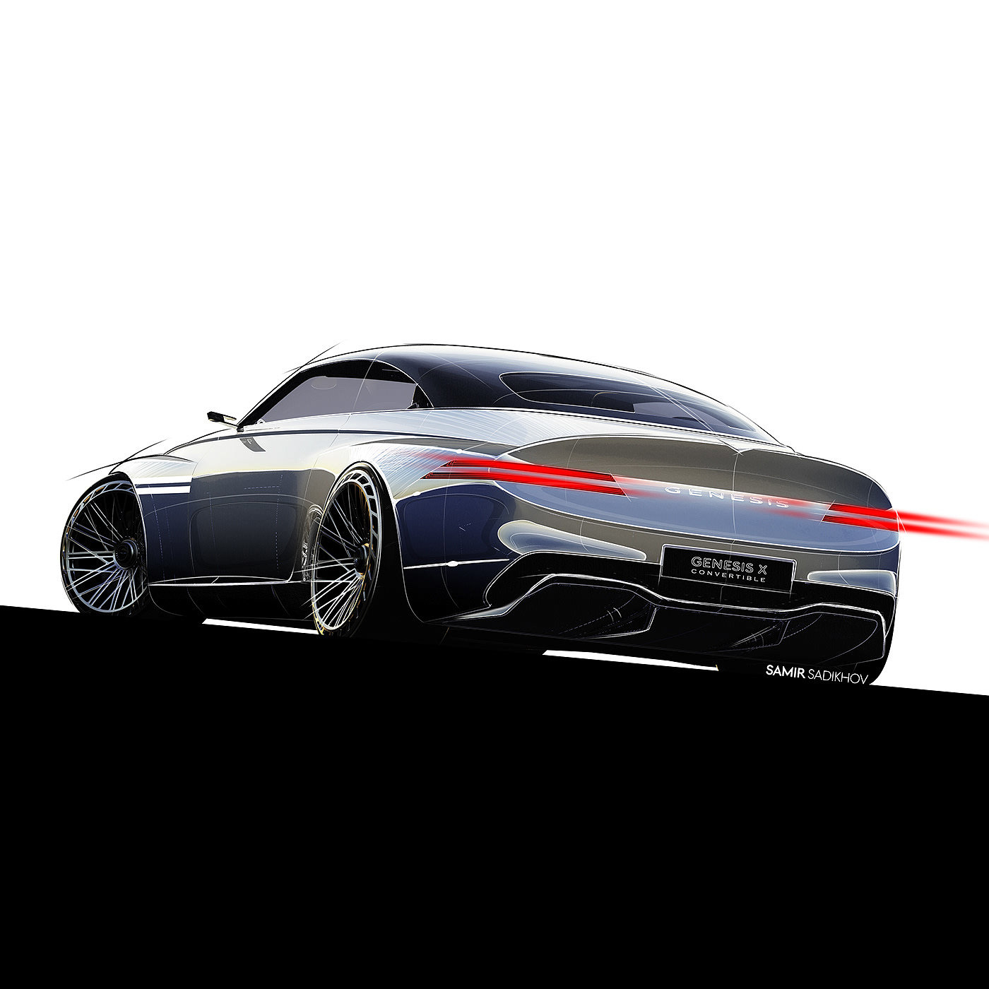 Super car，open car，Genesis X，Automobile design，Concept Car，