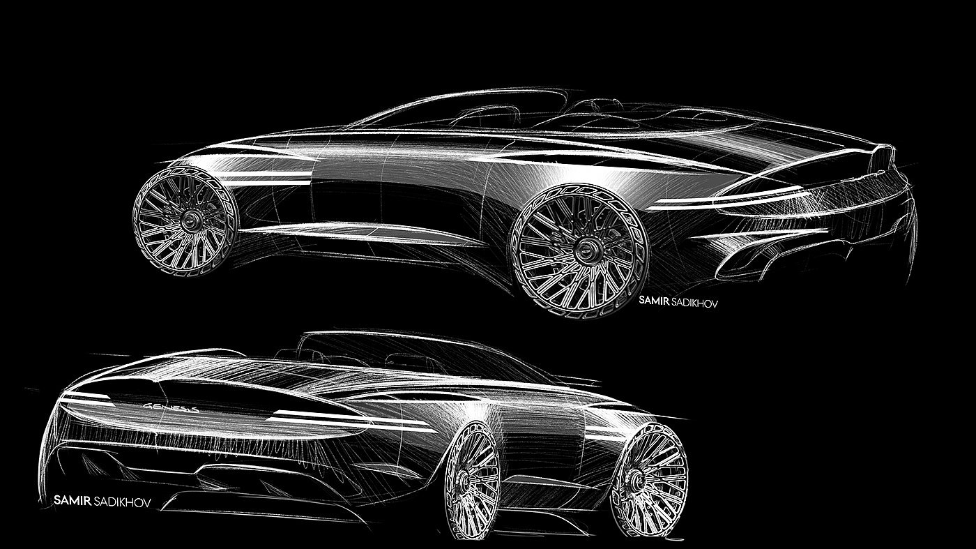 Super car，open car，Genesis X，Automobile design，Concept Car，