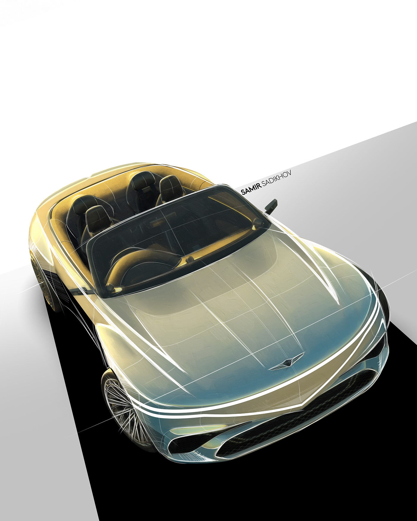 Super car，open car，Genesis X，Automobile design，Concept Car，