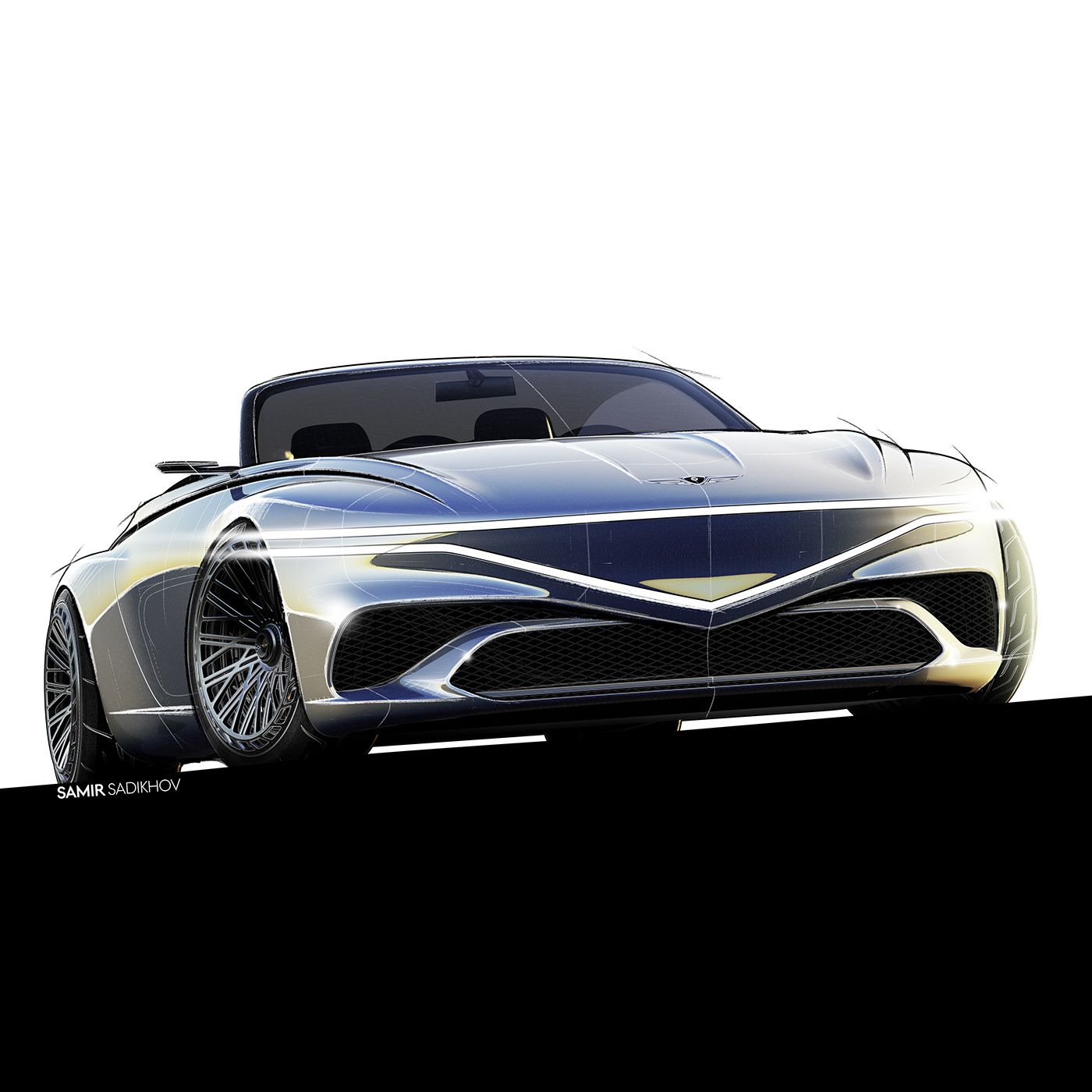 Super car，open car，Genesis X，Automobile design，Concept Car，