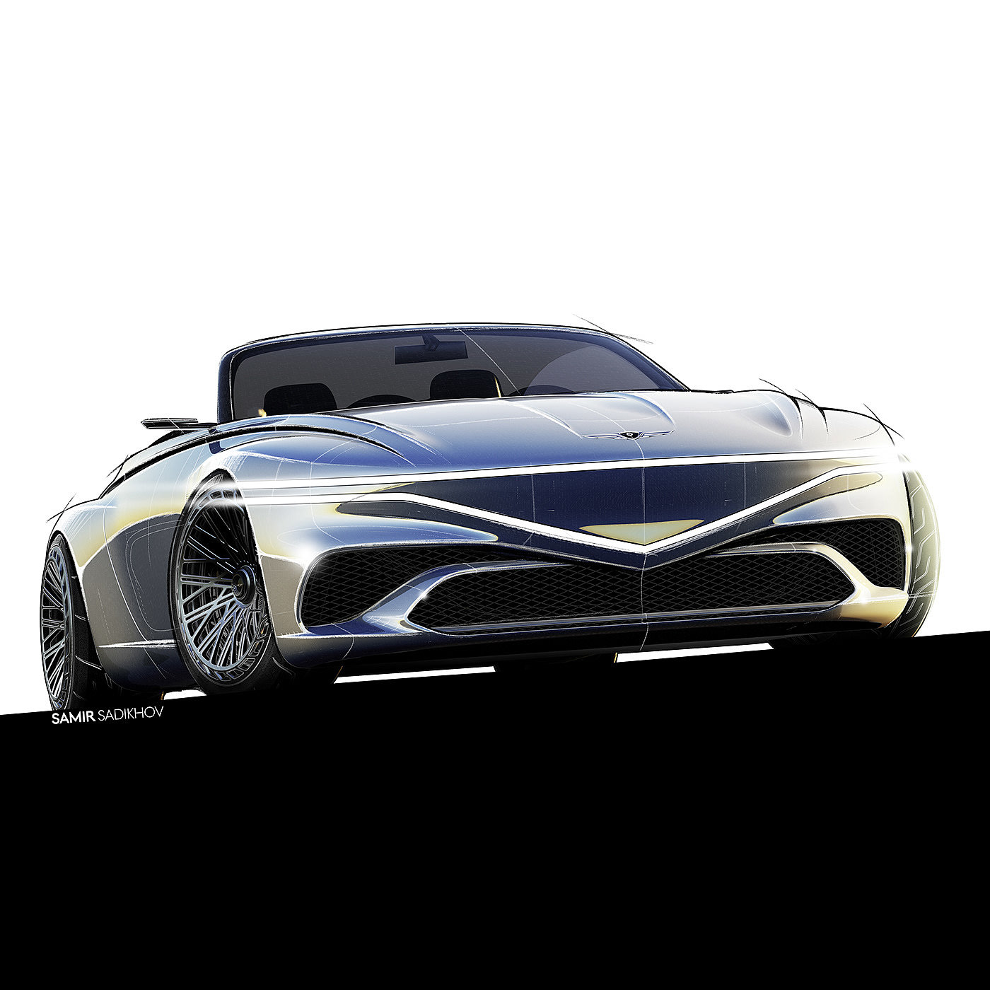 Super car，open car，Genesis X，Automobile design，Concept Car，