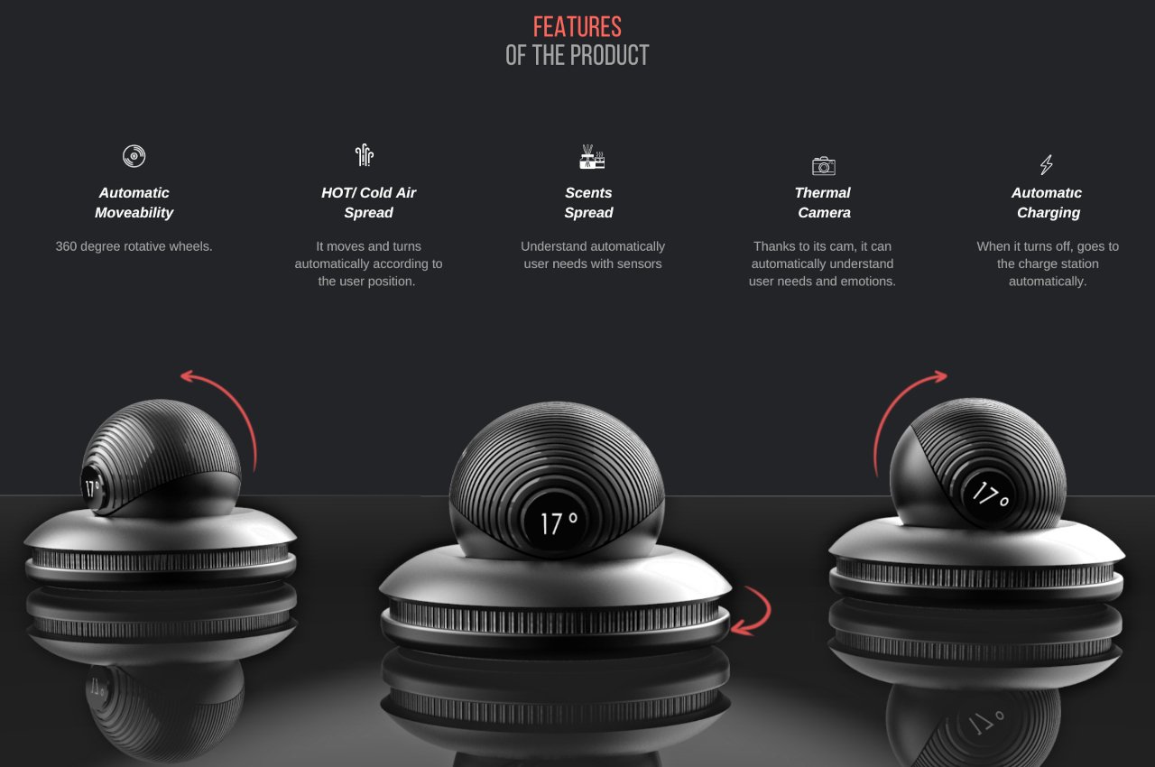 air conditioner，robot，conceptual design，cold air machine，Robot air conditioning，science and technology，innovate，