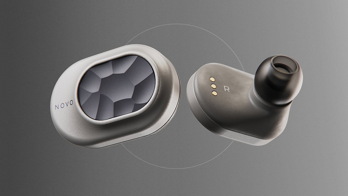 Novo，耳机，无线耳机，OPPO，概念设计，产品设计，