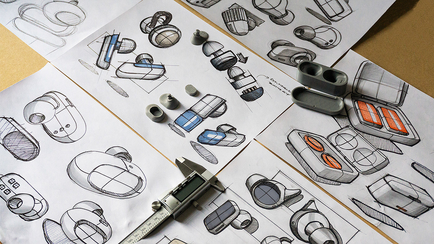 Novo，headset，Wireless headset，OPPO，conceptual design，product design，
